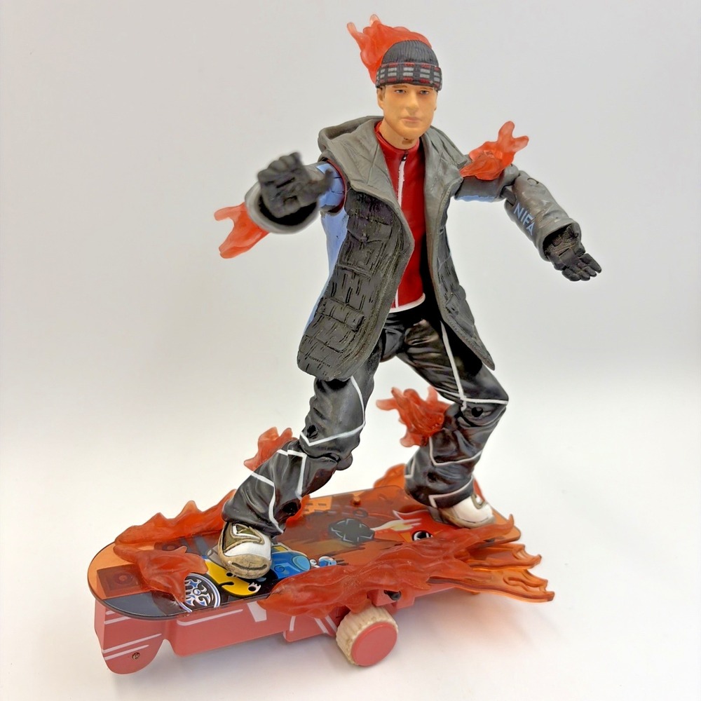 Marvel Legends Human Torch Johnny Storm On Skates Fantastic Four 2005 ToyBiz VTG